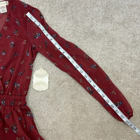 Altar'd State Dress Womens Size Small Floral Long Sleeve Fall Ladies New w Tag - Picture 9 of 11